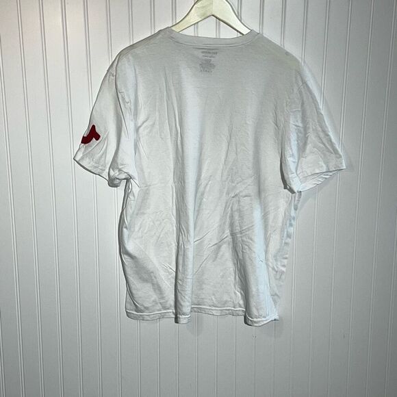 True Religion Red Logo Cotton T-Shirt Mens Extra Large Crew Neck Undershirts - Picture 6 of 7